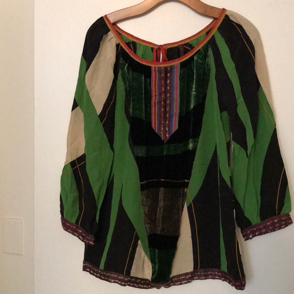 Common Thread silk blouse size M